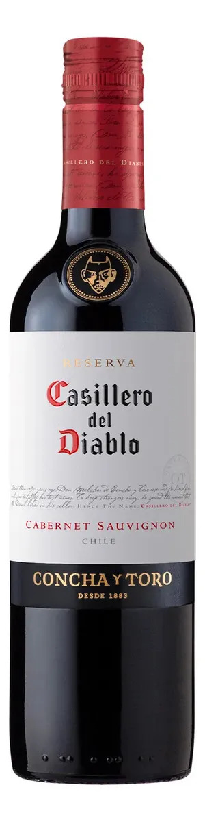 Vinho Chileno Tinto Seco Reserva Casillero del Diablo Cabernet Sauvignon 375 ml