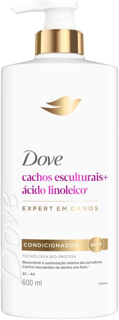Dove Condicionador Restaurador Cachos Esculturais + Ácido Linoleico 600ml