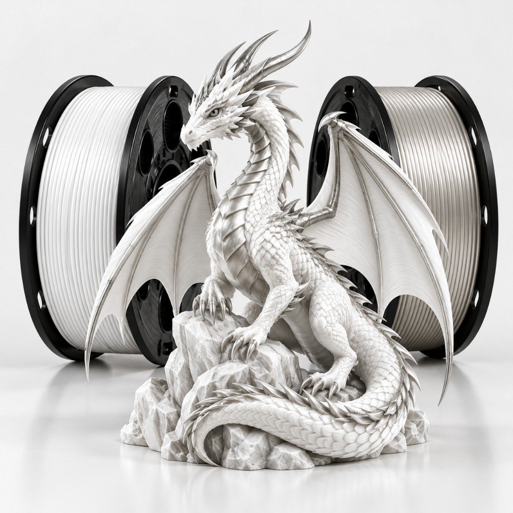 Filamento PLA+ Silk 1KG 1,75mm Premium para Impressora 3D FDM Bambu Lab Creality Brilhante Alta Precisão