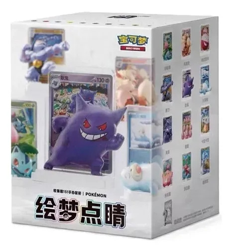 Pokémon Action Figure Surpresa + 2 Boosters Tcg 151