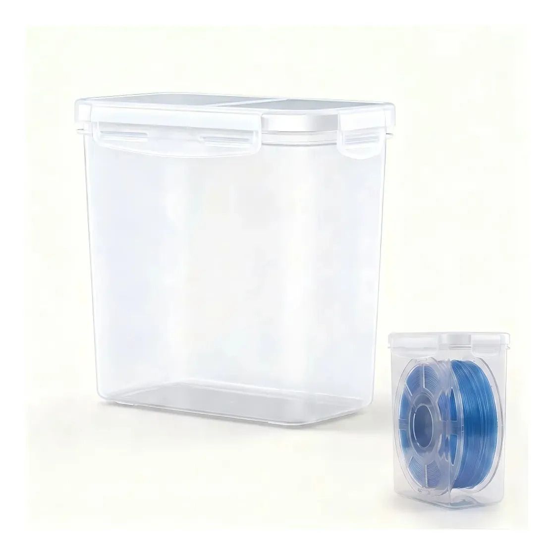 caixa de filamento pote hermetico 3dprime granito 1kg easyprint drybox de armazenamento impressao secagem 3dprime secadora branco polipropileno osso petg pla abs ptu gesso