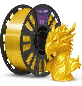 Filamento PLA Dourado V-Silk High Speed Premium - 1Kg