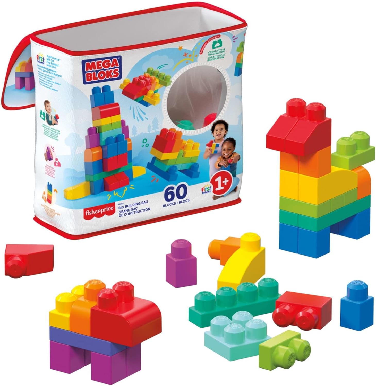 Mega Bloks First Builders - Sacola 60 Peças - Números Dch55