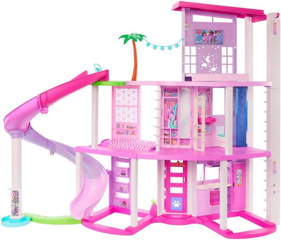 Barbie Dreamland Conjunto de Brinquedo Casa com Escorregador 3Y+, Plástico