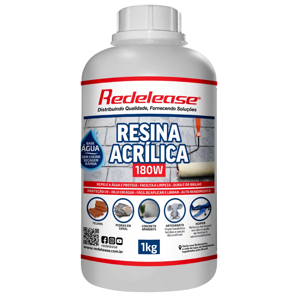Resina Acrílica Base Água (01 Kg) Para Impermeabilzação