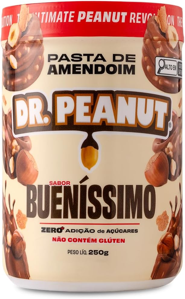 Dr. Peanut Pasta de Amendoim Bueníssimo 250g - Com Whey Protein