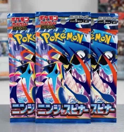 Pokemon Tcg: Kit 3 Boosters Ninja Spinner - Me04 Jpn Japonês