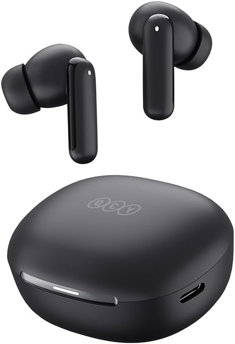 Fone de ouvido Bluetooth QCY MeloBuds N30 ANC Preto,Modelo: BH24HT16A, ANATEL Nº:00998-25-03372