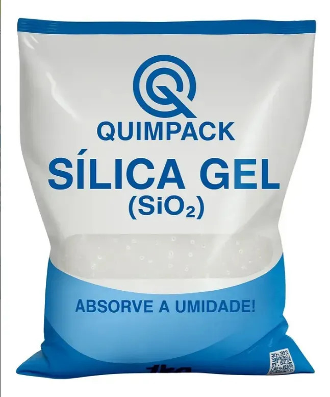 Sílica Gel Branca Desumidificante 1-3mm Quimpack Pct C/1kg