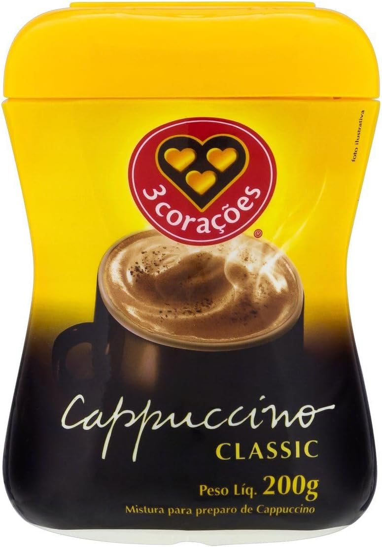 3 Corações Cappuccino 3Corações Classic - 200G, Pote