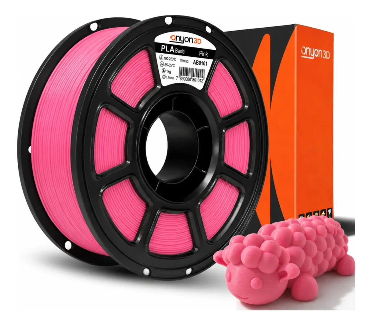 Filamento Pla Impressão 3d High Speed 1kg Onyon3d 1.75mm Ful Rosa