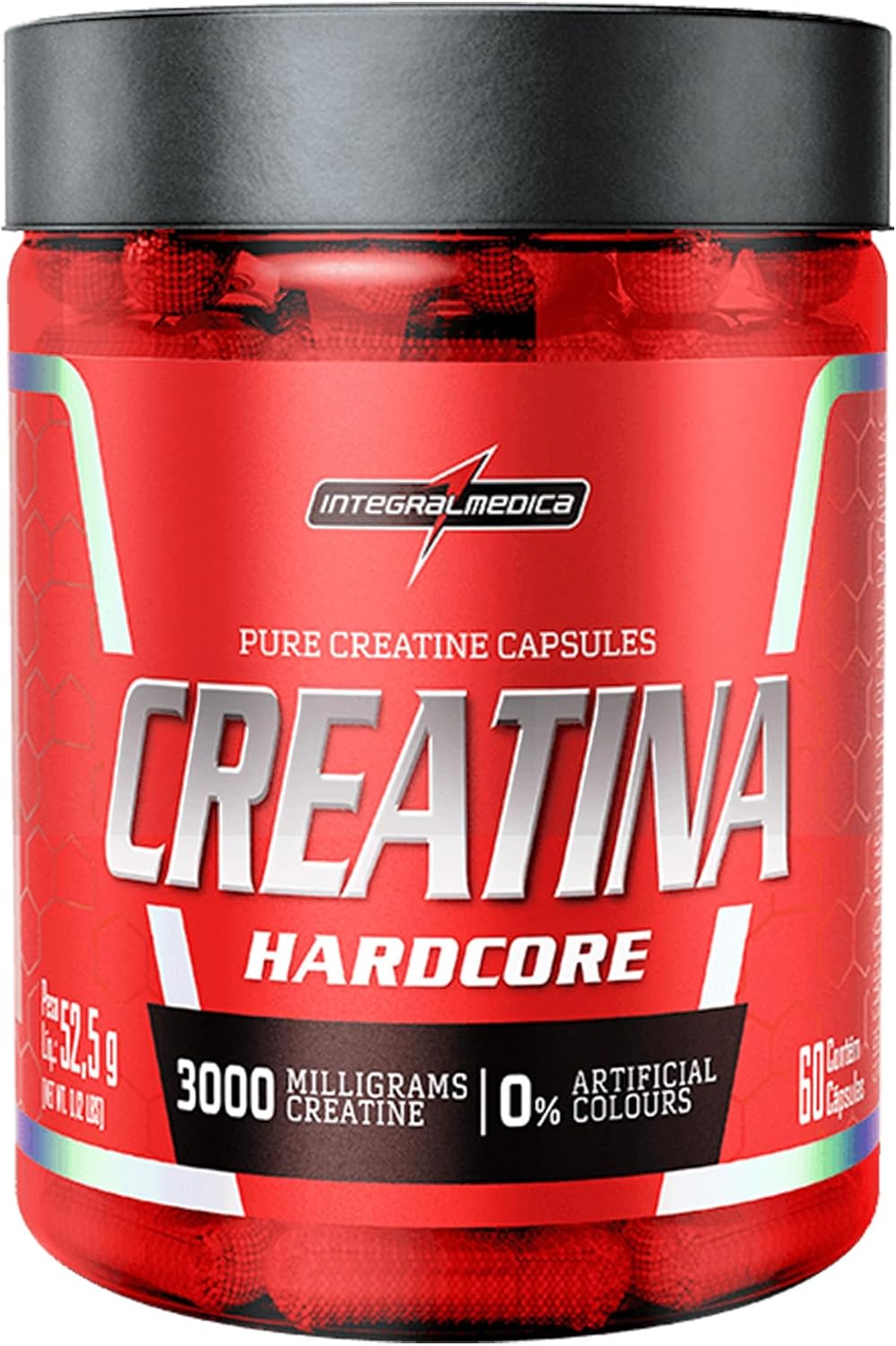 Integralmedica Creatina Hardcore 60 Cápsulas Pura Monohidratada