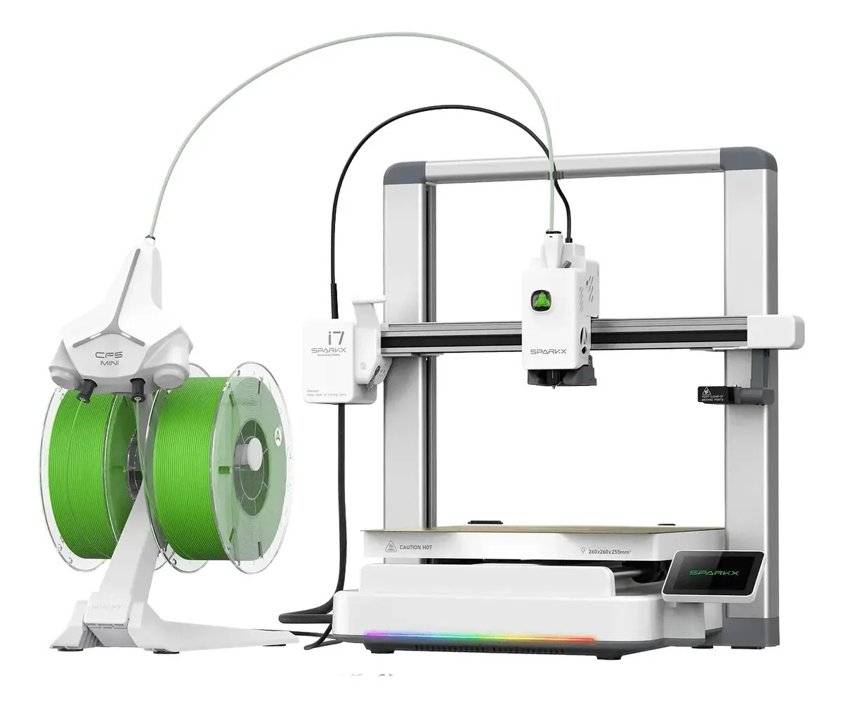 Impressora 3D branca de preenchimento automático Sparkx I7