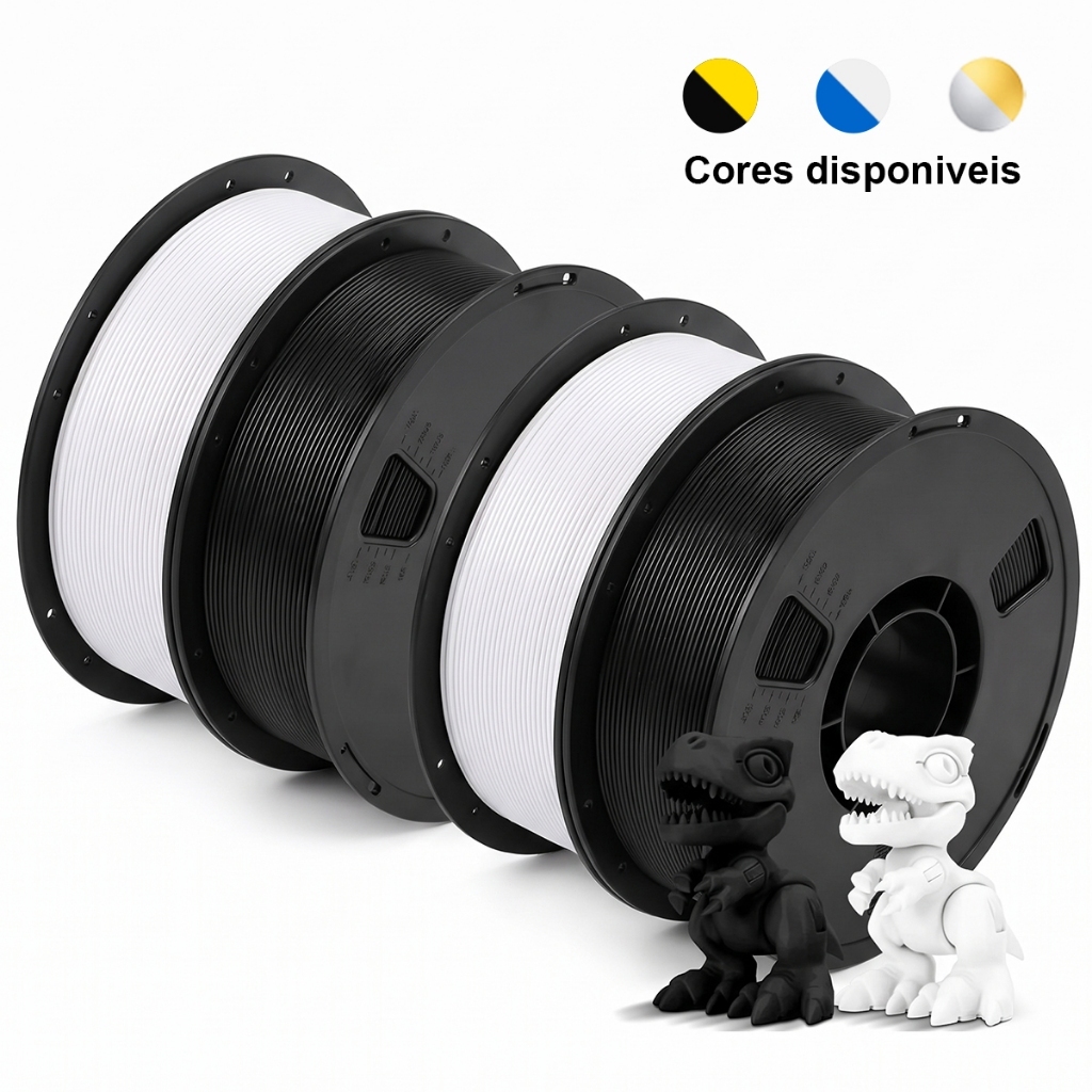 Filamento PLA Premium 4Kg 1,75mm Efeito Aveludado Impressora 3D FDM 3D Oficial
