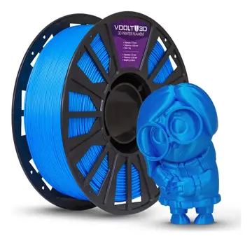 Filamento 3d Pla 1,75mm 1kg Volt Premium High Speed Cores 3d Azul