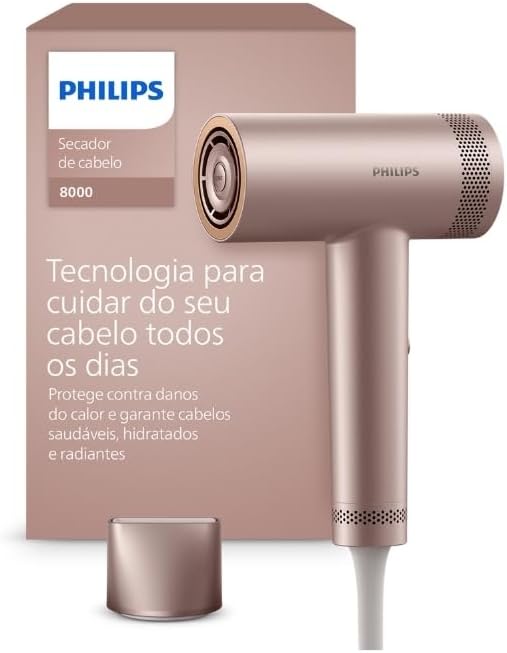 Philips Secador de Cabelo Série 8000 Secagem Ultrarrápida