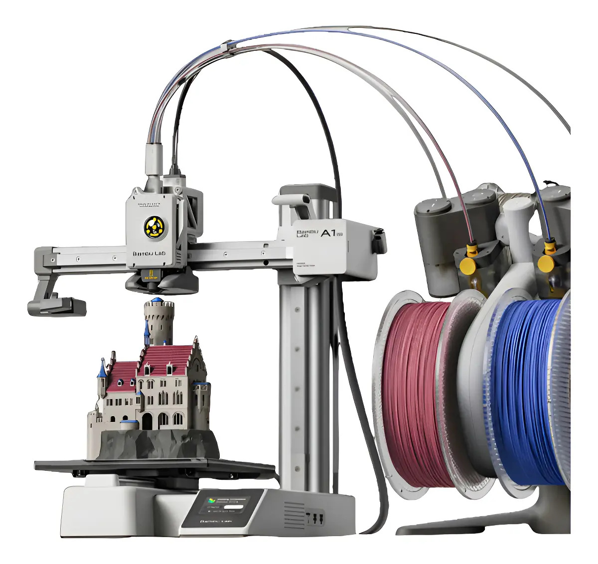 Bambu Lab A1 Mini Combo + Ams Impressora 3d Pf002-m+sa005-eu Cor Prateado