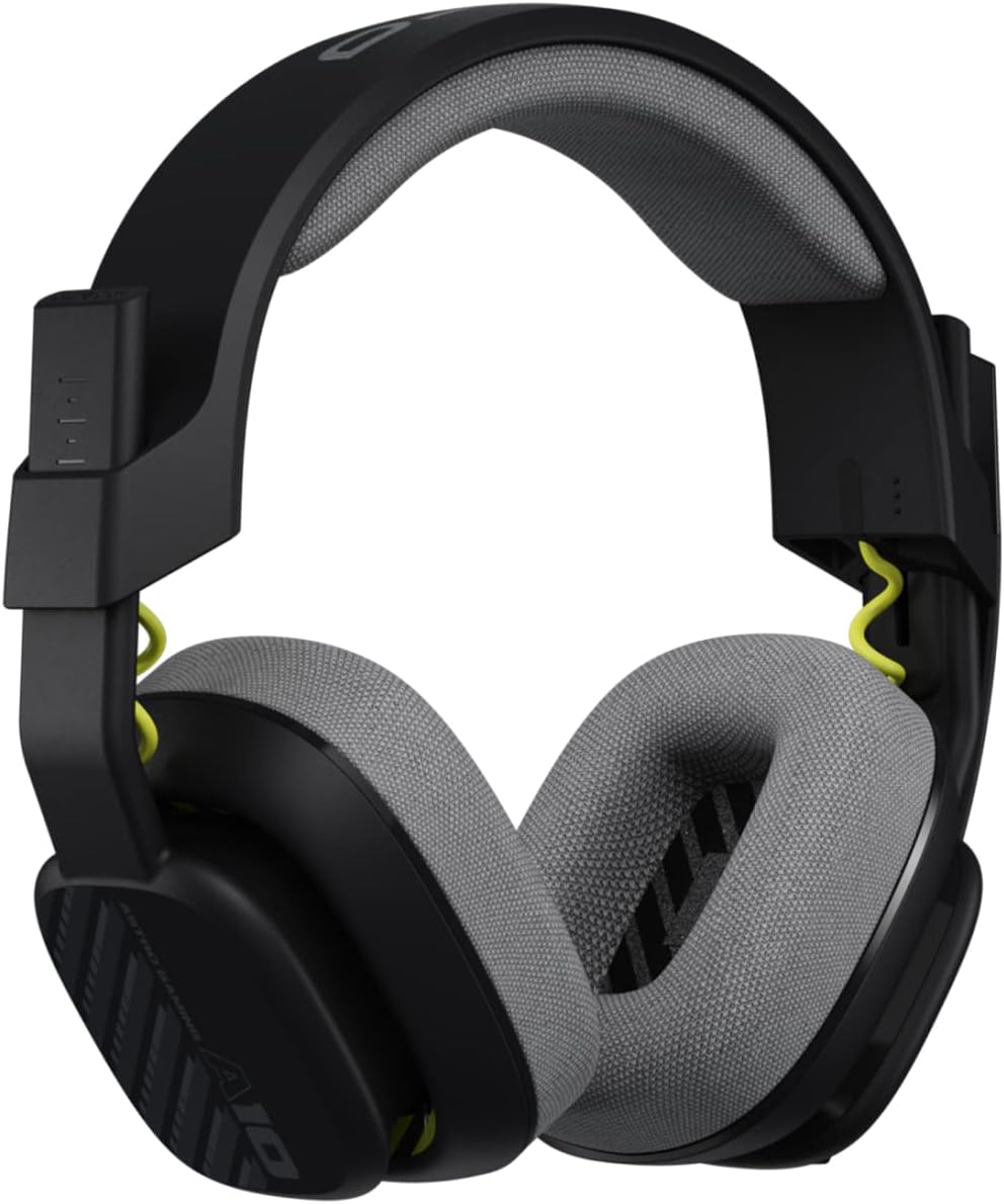 Headset Com Fio ASTRO A10 Gaming Gen 2 Com Microfone Flip-to-mute, Drivers de 32 mm, Compatível com PlayStation 5, PlayStation 4, Nintendo Switch, PC, Mac - Preto