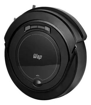 Robô aspirador Robot W90 varre aspira e passa pano 30w Wap cor preto