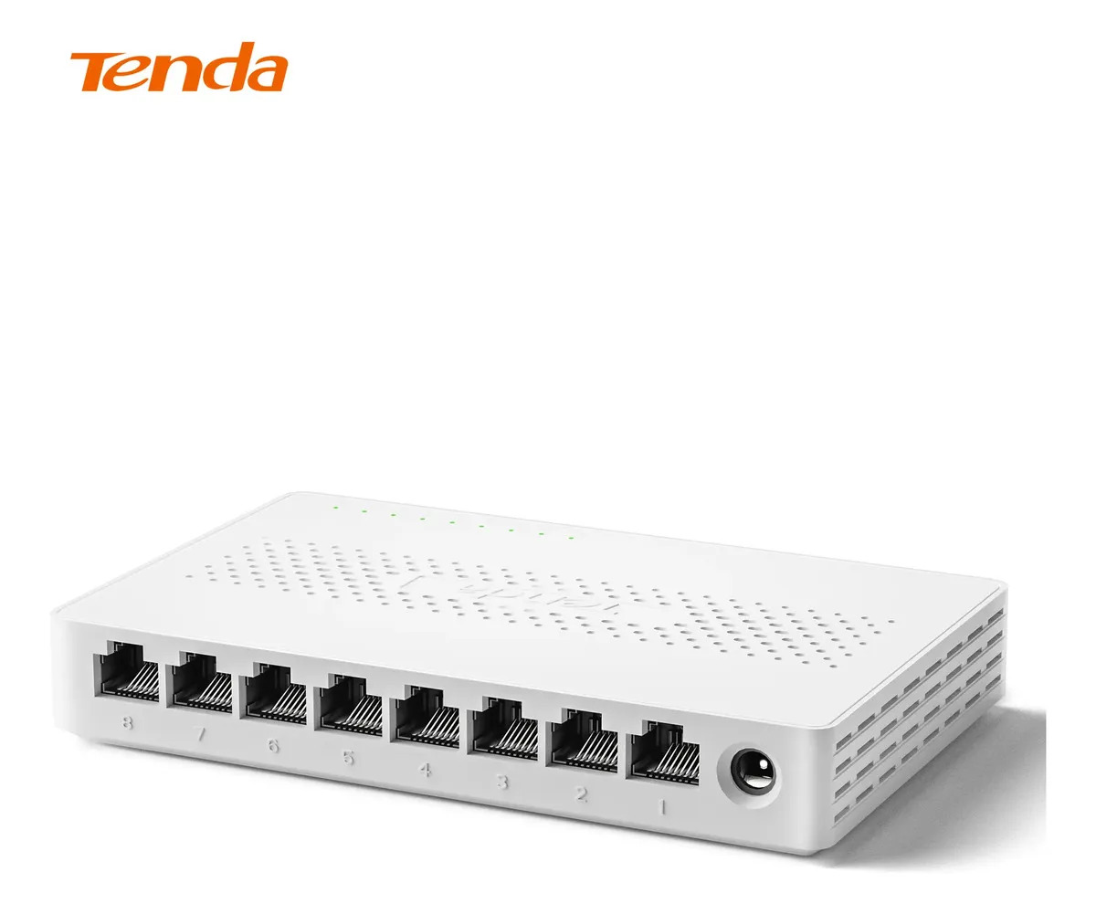 Switch Tenda SM108 8 Portas 2.5G Ethernet Multi Gigabit Plug&Play