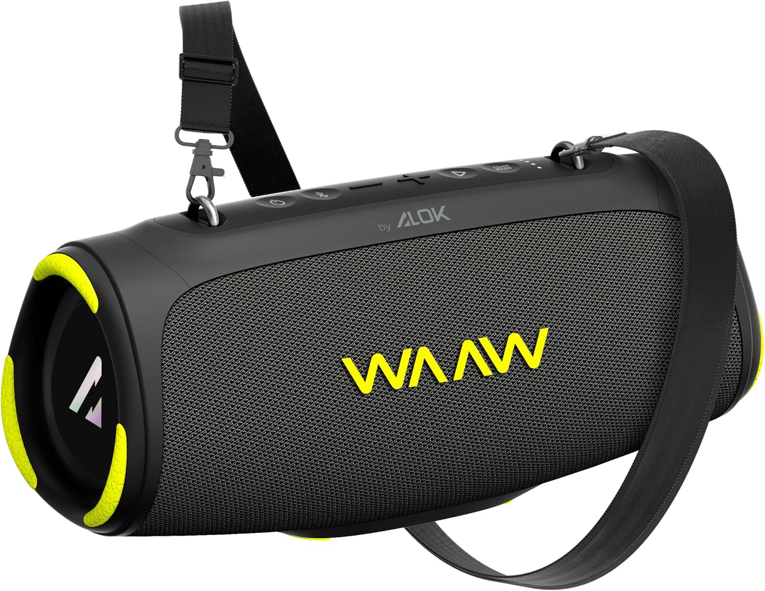 WAAW by Alok Caixa de Som Bluetooth Boom 110 À Prova D'Água e Até 26 Horas de Autonomia, Boombox Tecnologia TWS 40W RMS