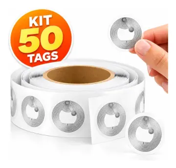 Kit 50 Etiqueta Tag Nfc Tag Leitura 13,56mhz Tag Regravável