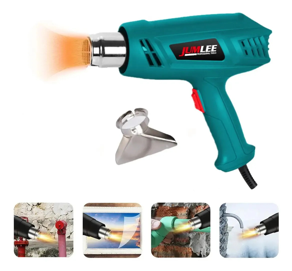 Soprador Térmico 3000w Com Acessório E Alta Potência Azul-celeste