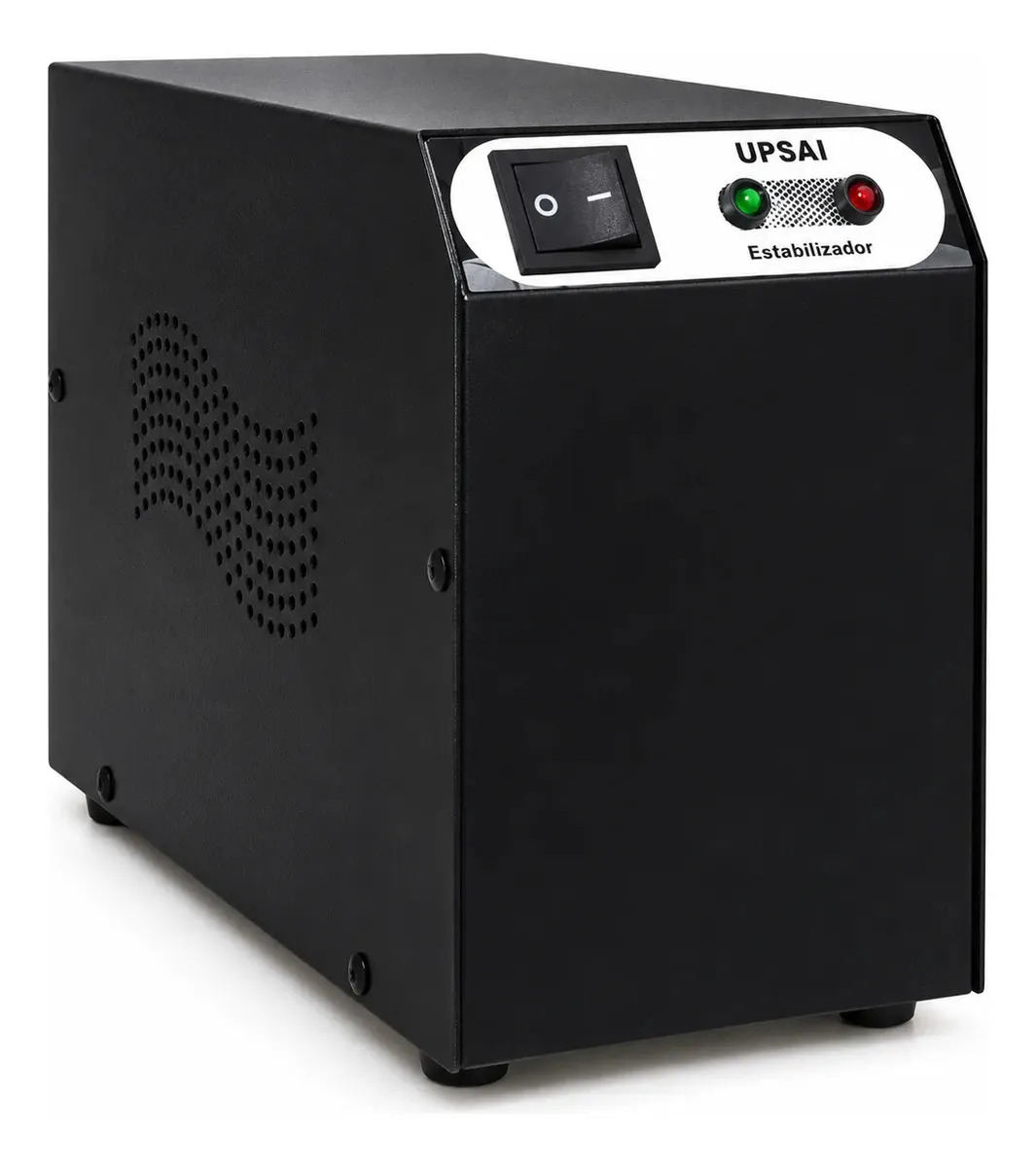 Estabilizador Upsai 3KVA 3030VA 220v / 220v Preto Smart Motor Proteção Energia