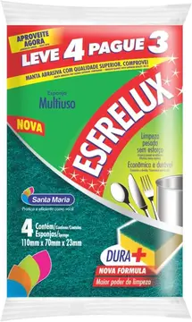 Esponja Esfrelux Leve 4 Pague 3