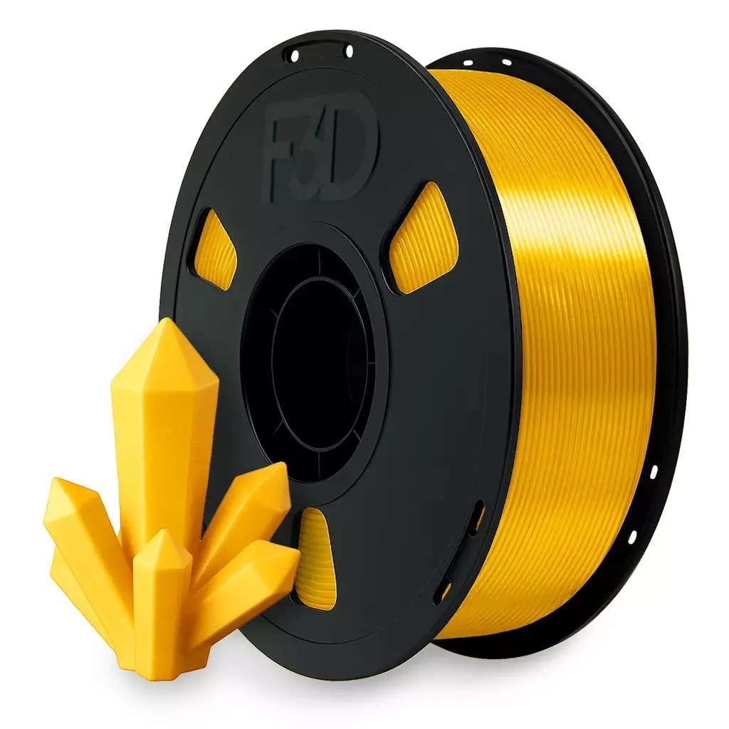 Filamento PLA Premium Dourado 1kg 1,75mm - Impressora 3D