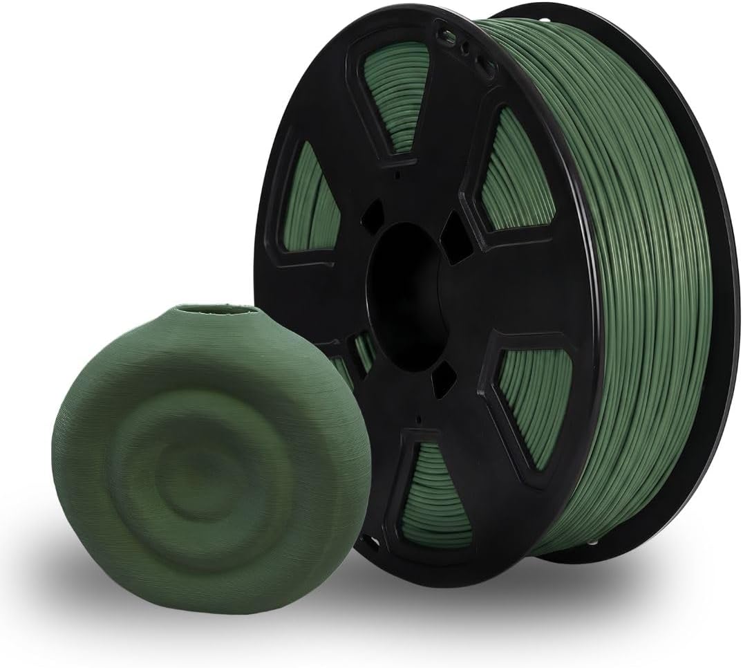 Filamento ABS Premium para Impressora 3D 1,75mm 1kg (Verde Militar)