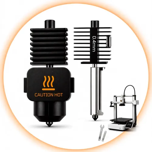 Hotend Bambu Lab A1 A1 Mini Bico Aço 0.2mm 0.4mm 0.6mm 0.8mm Bico 0.4mm