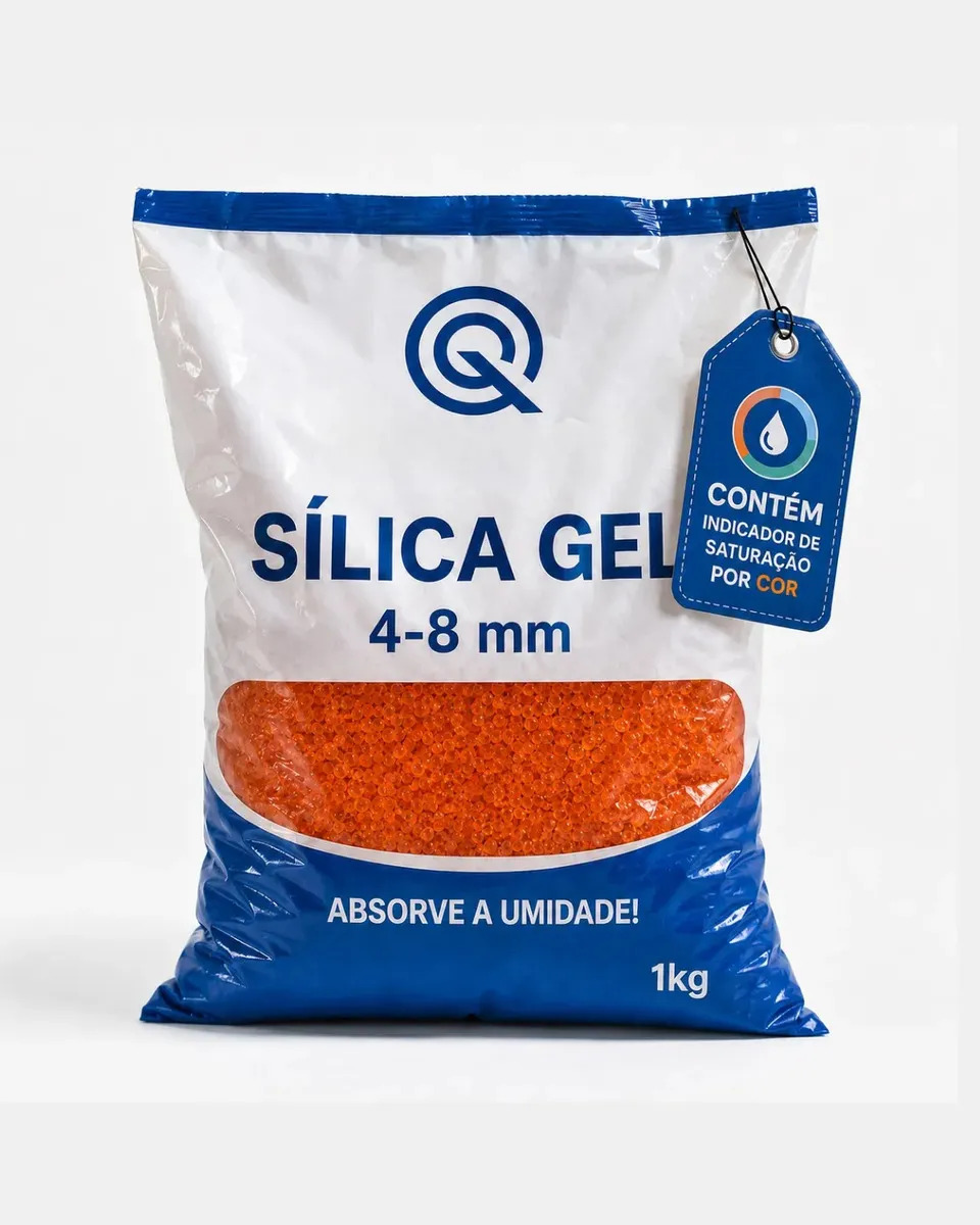 Silica em Gel Laranja 4 8 Milimetros Desumidificante Dessecante Flores Enfeite Filamento 3D Armarios Gavetas Com Indicador de Saturação Valin Brasil