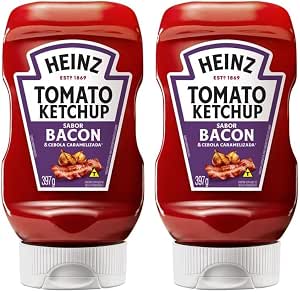 Heinz Ketchup Bacon & Cebola Caramelizada 397g (Embalagem com 2)