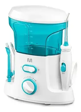 Irrigador Oral Clearpik Family 600ml Bivolt Com 5 Bicos Para Limpeza Profunda De Aparelhos Ortodônticos Implantes E Gengivas - HC037