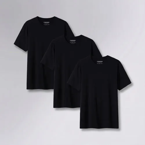 Kit 3 Camisetas Light T-shirt Insider Preto M Lisa