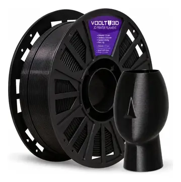 Filamento Petg HF Preto 1kg Impressão Fabricação Nacional Voolt3D