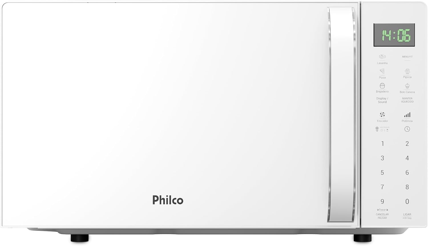 Micro-ondas Philco 20L Branco Pintura Limpa Fácil PMO24B 220v