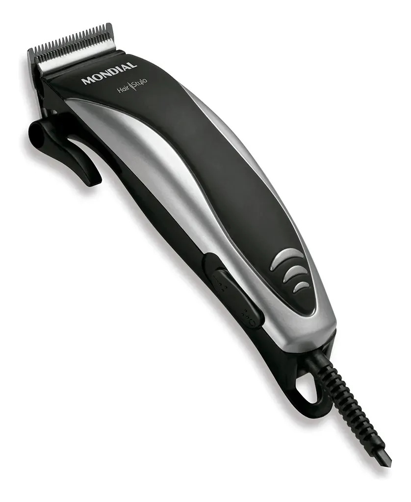 Cortador de Cabelos Hair Stylo Mondial Preto/Prata CR-02