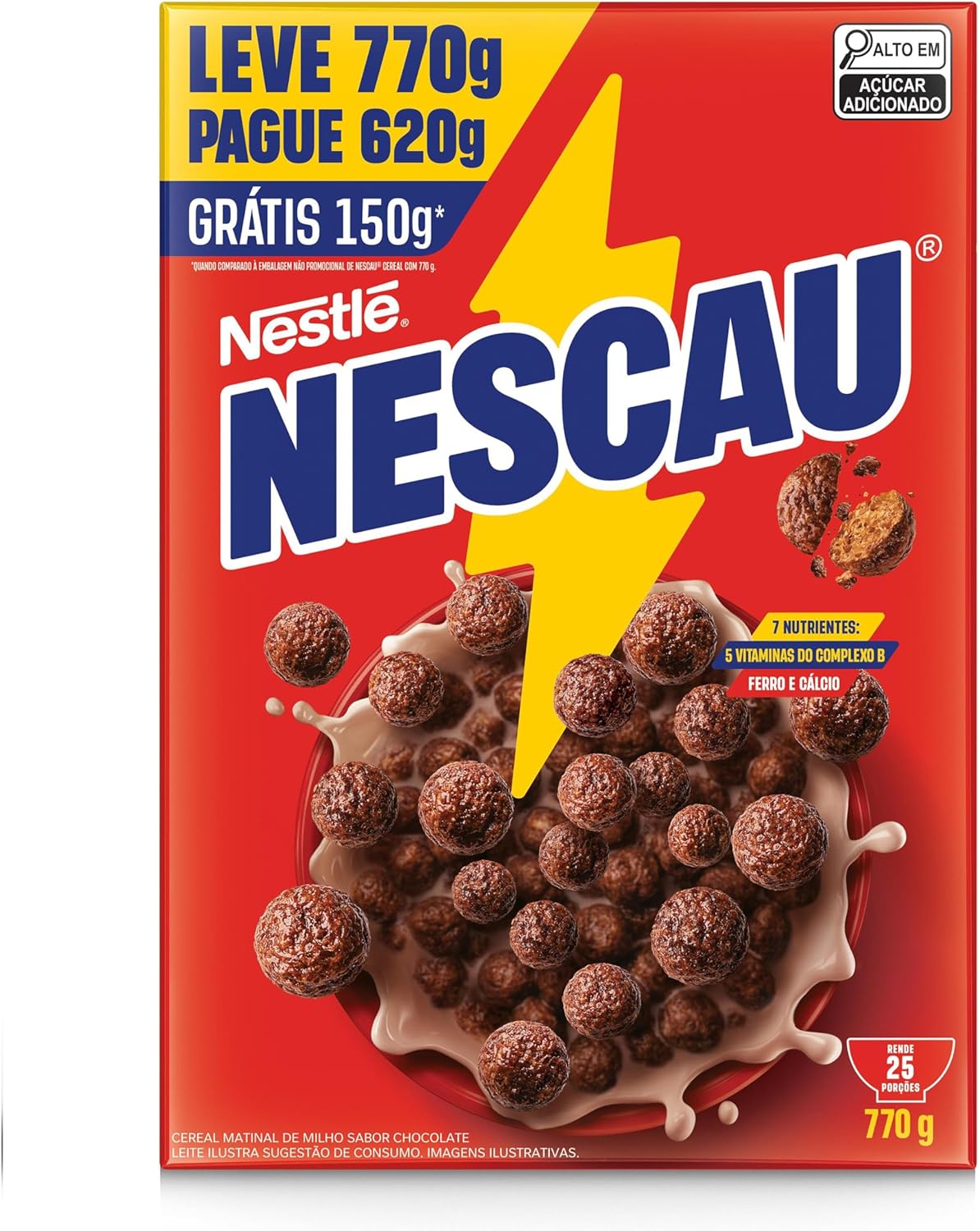 Nescau Cereal Matinal Tradicional Leve 770G Embalagem Econômica
