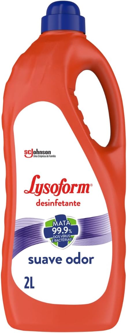 Lysoform Suave Odor, Desinfetante Líquido, Limpeza Casa, 2L