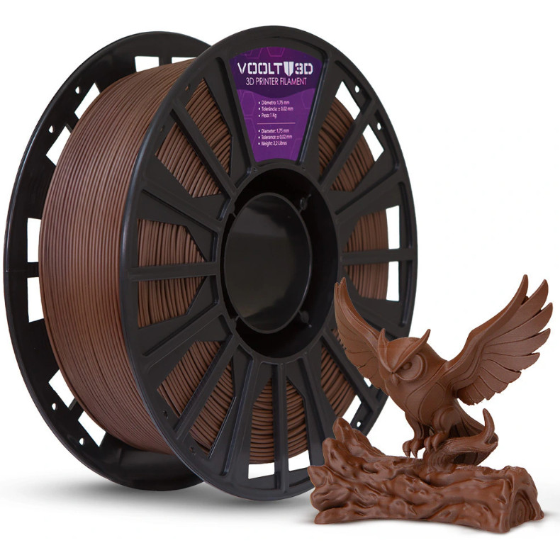 Filamento PLA Marrom Velvet High Speed Premium 1kg 1,75mm – Voolt3D