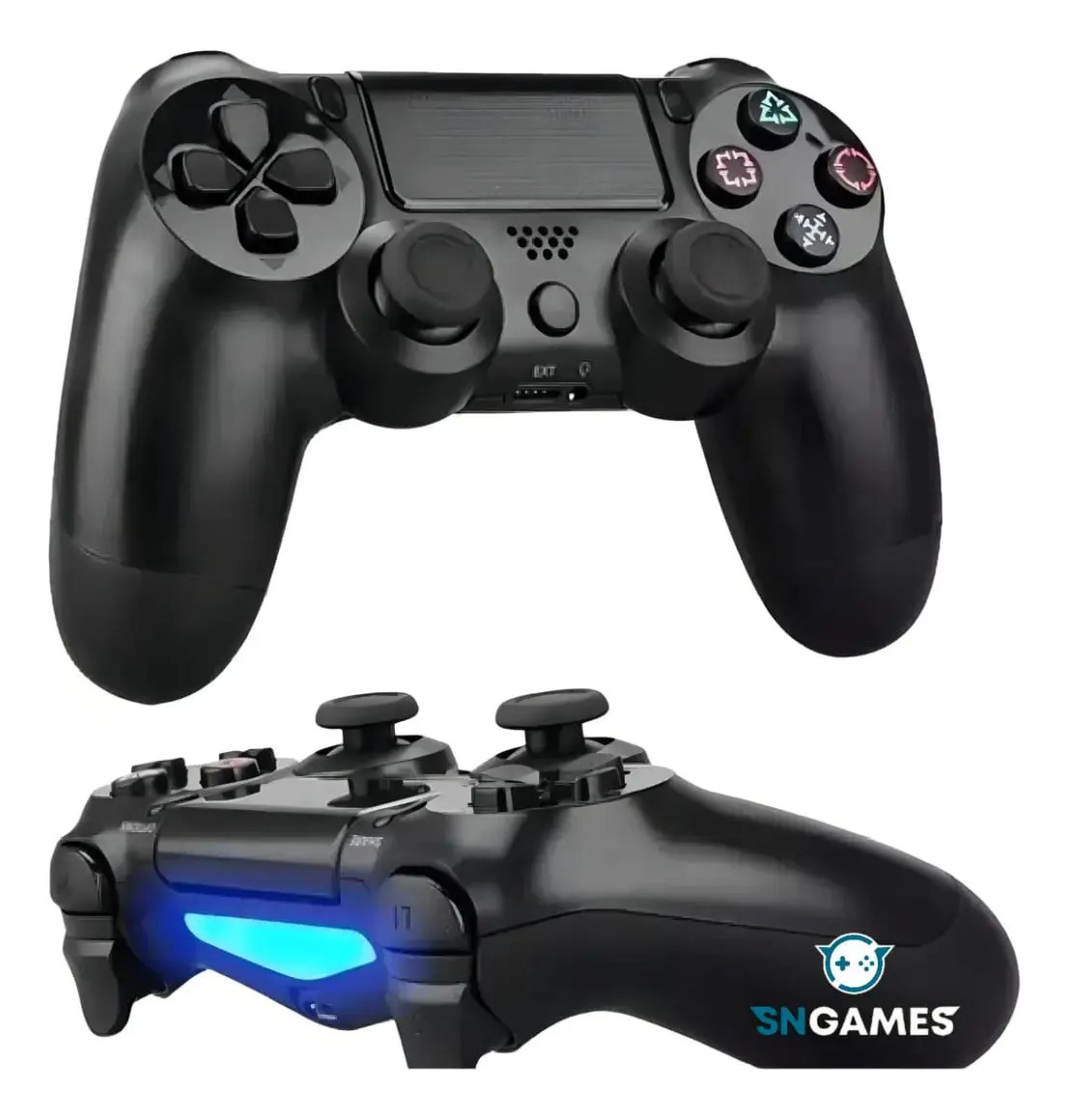 Controle Sem Fio Manete Bluetooth Joystick Para PS4 Tv Smart Samsung Pc Vídeo Game Celular com P2