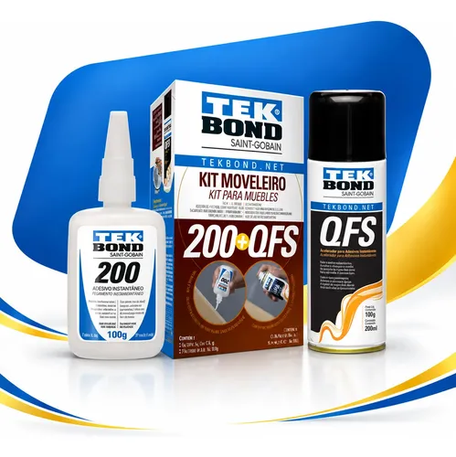 Kit Moveleiro Tekbond Cola 100g + Ativador 200ml Incolor