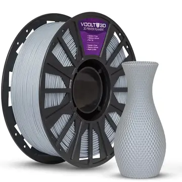 Filamento Pla Cinza Claro Velvet Aveludado Voolt3D para Impressora 3D