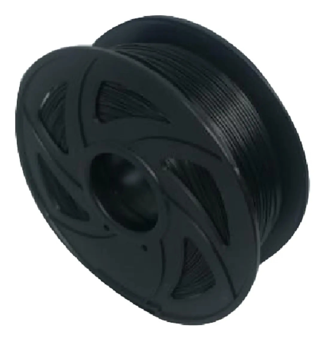 Filamento Tpu Flexível 1.75mm 1kg Para Impressora 3d Cor Preto
