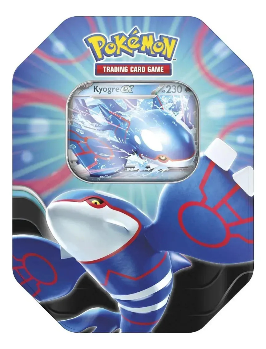 Jogo De Cartas Tcg Azure Legends Tin Kyogre Ex Pokémon