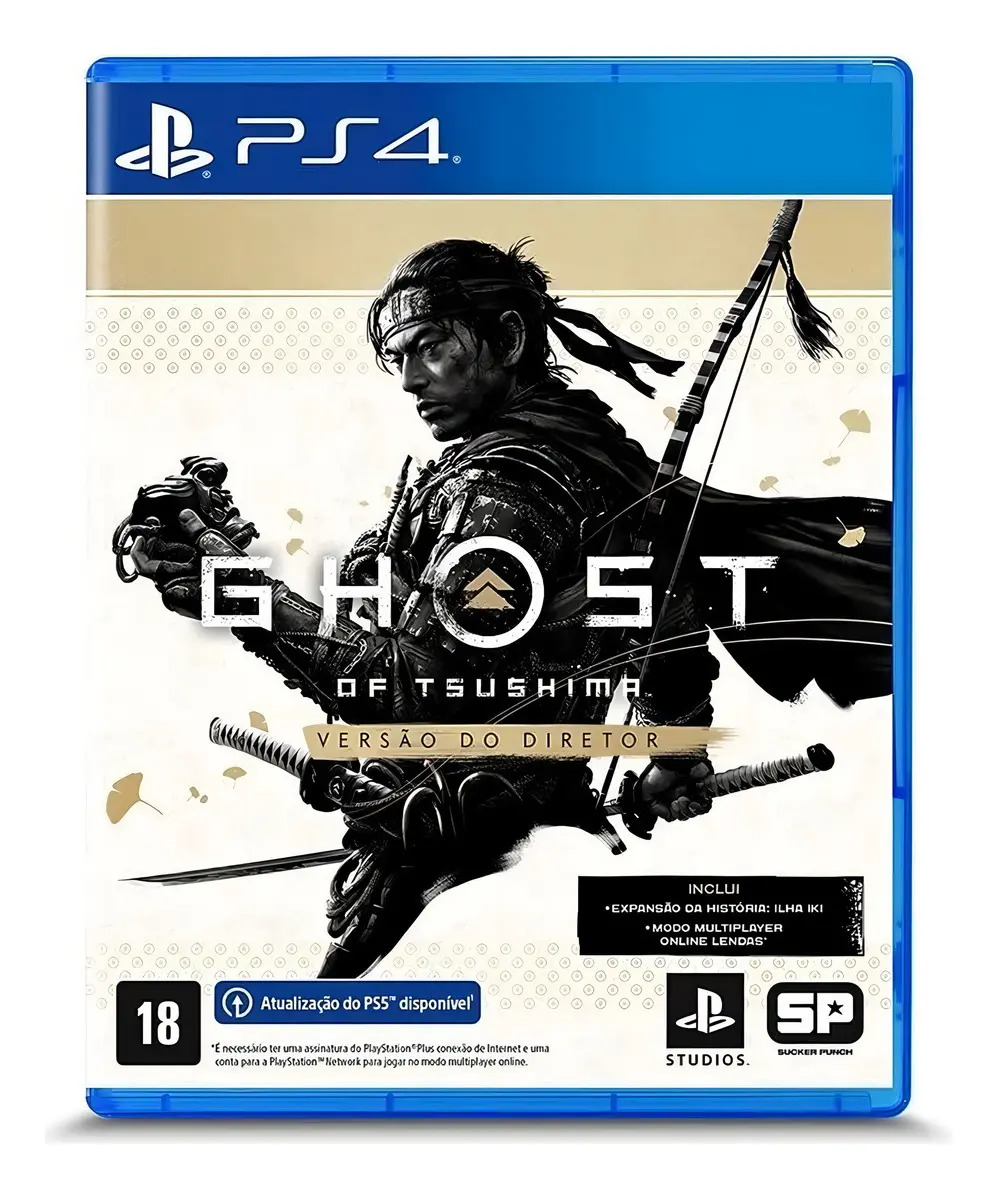 Jogo Ghost Of Tsushima Director's Cut Mídia Física Ps4 Sony