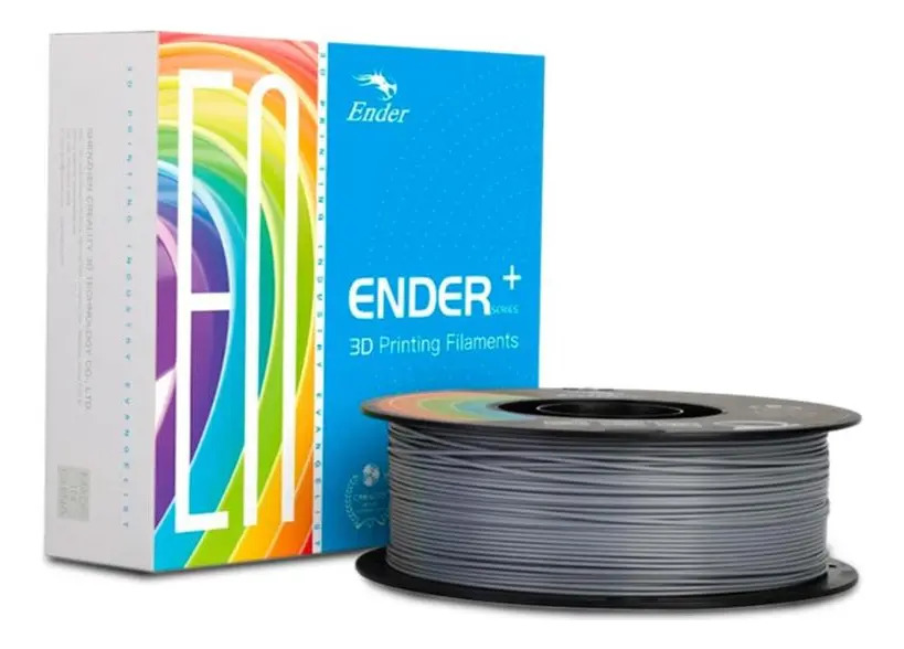 Filamento Ender-pla+ Creality P/ Impressora 3d Cinza 1kg