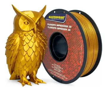 Filamento De Impressora 3d Petg 1,75mm 1kg Masterprint Dourado